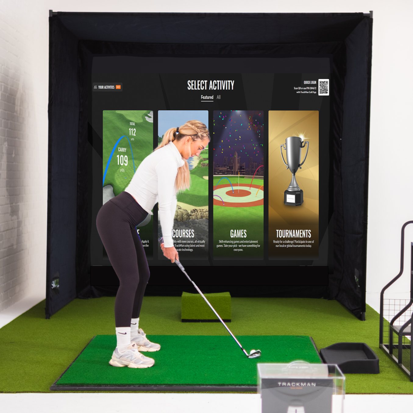 SIMBOX GOLF SIMULATOR ENCLOSURE - 6 SIZES