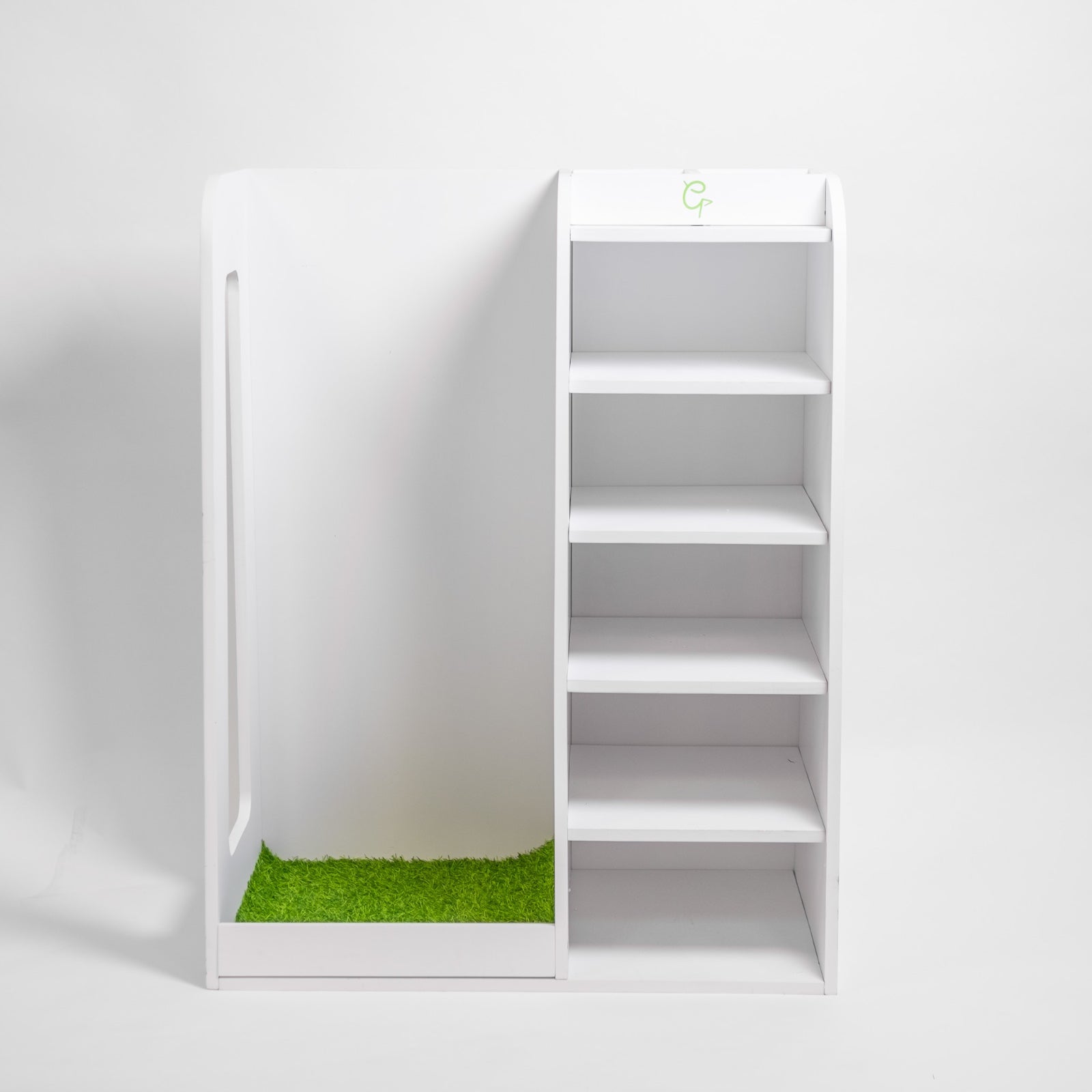 Golfbays Premium Enkele Tas Display Hout (Wit)